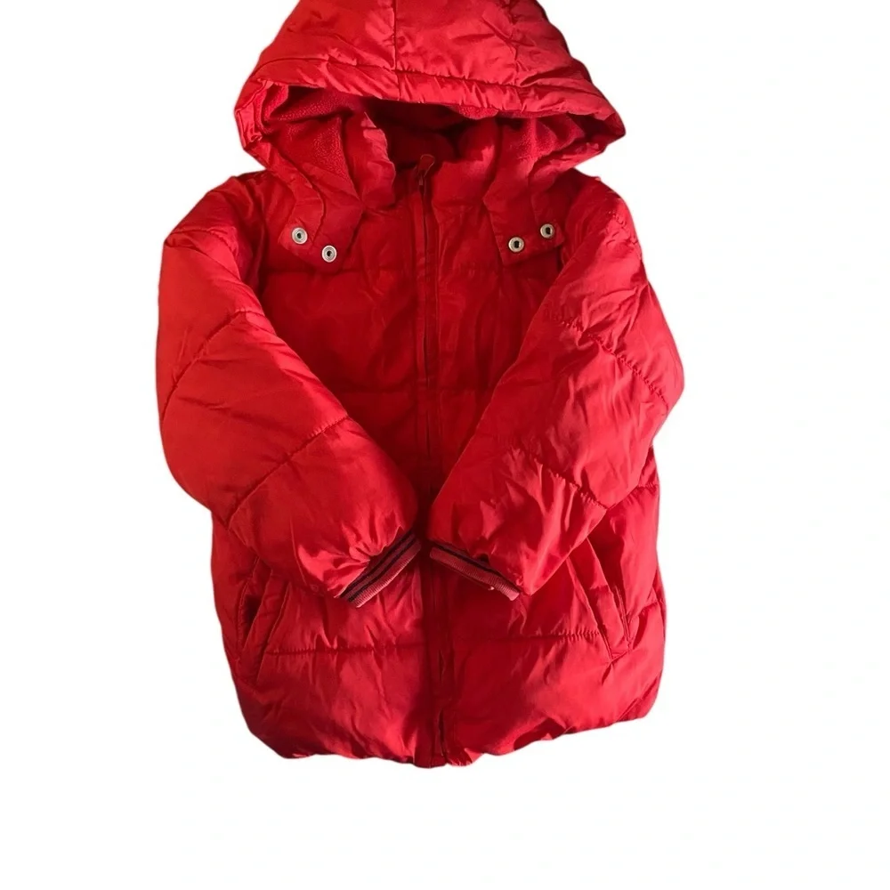 Gap Kids Red convertible Hooded Puffer Jacket boy & girls